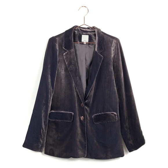 halogen velvet blazer